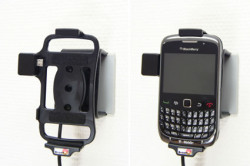 Support voiture  Brodit BlackBerry Curve 9300  installation fixe - Avec rotule, connectique Molex. Chargeur 2A. Réf 513204