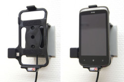 Support voiture  Brodit HTC Mozart  installation fixe - Avec rotule, connectique Molex. Chargeur 2A. Réf 513212