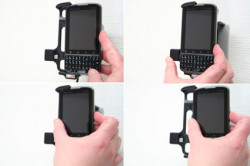 Support voiture  Brodit Motorola Droid  Pro  installation fixe - Avec rotule, connectique Molex. Chargeur 2A. Réf 513217