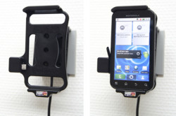 Support voiture  Brodit Motorola Defy  installation fixe - Avec rotule, connectique Molex. Chargeur 2A. Réf 513229