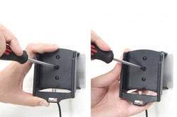 Support voiture  Brodit Samsung Galaxy S II 4G i9100M  installation fixe - Avec rotule, connectique Molex. Chargeur 2A. Réf 513255
