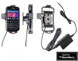 Support voiture  Brodit BlackBerry Curve 9350  installation fixe - Avec rotule, connectique Molex. Chargeur 2A. Réf 513267