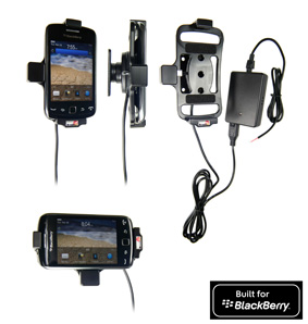 Support voiture  Brodit BlackBerry Curve 9380  installation fixe - Avec rotule, connectique Molex. Chargeur 2A. Réf 513295