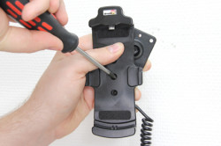 Support voiture  Brodit Sony Ericsson Xperia Pro  installation fixe - Avec rotule, connectique Molex. Chargeur 2A. Réf 513323