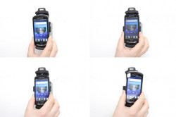 Support voiture  Brodit Sony Ericsson Xperia Pro  installation fixe - Avec rotule, connectique Molex. Chargeur 2A. Réf 513323