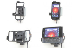 Support voiture  Brodit Motorola Droid 4  installation fixe - Avec rotule, connectique Molex. Chargeur 2A. Réf 513375
