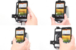 Support voiture  Brodit HTC One V T320e  installation fixe - Avec rotule, connectique Molex. Chargeur 2A. Réf 513396