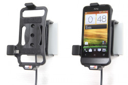 Support voiture  Brodit HTC One V T320e  installation fixe - Avec rotule, connectique Molex. Chargeur 2A. Réf 513396