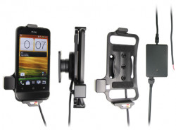 Support voiture  Brodit HTC One V T320e  installation fixe - Avec rotule, connectique Molex. Chargeur 2A. Réf 513396