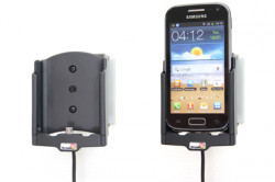 Support voiture  Brodit Samsung Galaxy Ace 2 GT-I8160  installation fixe - Avec rotule, connectique Molex. Chargeur 2A. Réf 513405