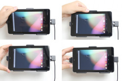 Support voiture  Brodit Asus Google Nexus 7  installation fixe - Avec rotule, connectique Molex. Réf 513412
