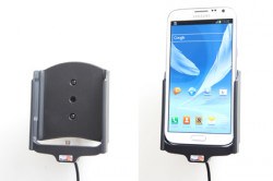Support voiture  Brodit Samsung Galaxy Note II GT-N7100  installation fixe - Avec rotule, connectique Molex. Chargeur 2A. Réf 513432
