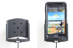 Support voiture  Brodit Samsung Galaxy Note GT-N7000  installation fixe - Avec rotule, connectique Molex. Chargeur 2A. Pour  étui Otterbox Defender (non livré). Réf 513457