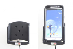 Support voiture  Brodit Samsung Galaxy Note II GT-N7100  installation fixe - Avec rotule, connectique Molex. Chargeur 2A. Pour  étui Otterbox Defender (non livré). Réf 513467