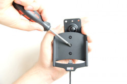 Support voiture  Brodit LG Nexus 4  installation fixe - Avec rotule, connectique Molex. Chargeur 2A. Pour appareil avec bumper d'origine. Réf 513488