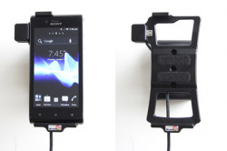Support voiture  Brodit Sony Xperia J  installation fixe - Avec rotule, connectique Molex. Chargeur 2A. Réf 513506
