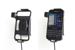 Support voiture  Brodit BlackBerry Q5  installation fixe - Avec rotule, connectique Molex. Chargeur 2A. Réf 513514