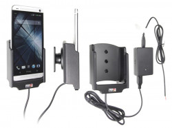 Support voiture Brodit HTC One installation fixe - Avec rotule, connectique Molex. Chargeur 2A. Réf 513524