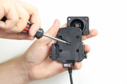 Support voiture  Brodit Motorola EWP 2100  installation fixe - Avec rotule, connectique Molex. Chargeur 2A. Réf 513529