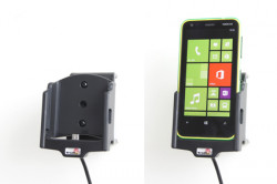 Support voiture  Brodit Nokia Lumia 620  installation fixe - Avec rotule, connectique Molex. Chargeur 2A. Réf 513531