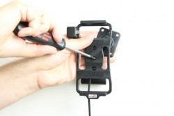 Support voiture  Brodit Sony Xperia SP  installation fixe - Avec rotule, connectique Molex. Chargeur 2A. Réf 513533
