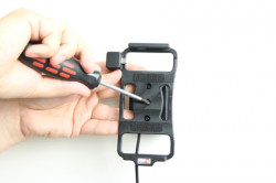 Support voiture  Brodit Sony Xperia SP  installation fixe - Avec rotule, connectique Molex. Chargeur 2A. Réf 513533