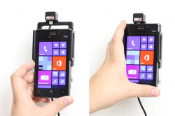 Support voiture  Brodit Nokia Lumia 925  installation fixe - Avec rotule, connectique Molex. Chargeur 2A. Réf 513546