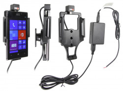 Support voiture  Brodit Nokia Lumia 925  installation fixe - Avec rotule, connectique Molex. Chargeur 2A. Réf 513546