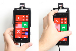 Support voiture  Brodit Nokia Lumia 928  installation fixe - Avec rotule, connectique Molex. Chargeur 2A. Réf 513552