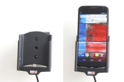 Support voiture  Brodit Motorola Moto X  installation fixe - Avec rotule, connectique Molex. Chargeur 2A. Réf 513557