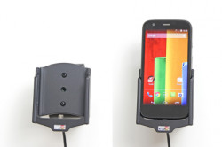 Support voiture  Brodit Motorola Moto G  installation fixe - Avec rotule, connectique Molex. Chargeur 2A. Réf 513599