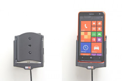 Support voiture  Brodit Nokia Lumia 625  installation fixe - Avec rotule, connectique Molex. Chargeur 2A. Réf 513603