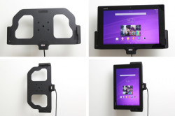 Support voiture  Brodit Sony Xperia Z2 Tablet  installation fixe - Avec rotule, connectique Molex. Réf 513655