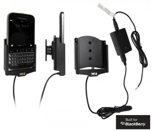 Support voiture  Brodit BlackBerry Classic  installation fixe - Avec rotule, connectique Molex. Chargeur 2A. Réf 513656