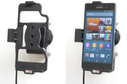 Support voiture  Brodit Sony Xperia Z3  installation fixe - Avec rotule, connectique Molex. Chargeur 2A. Réf 513673