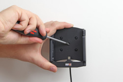 Support voiture  Brodit Samsung Galaxy S5  installation fixe - Avec rotule, connectique Molex. Chargeur 2A. Pour  étui Otterbox Defender (non livré). Réf 513678