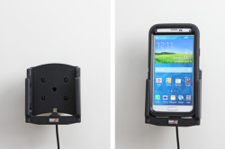 Support voiture  Brodit Samsung Galaxy S5  installation fixe - Avec rotule, connectique Molex. Chargeur 2A. Pour  étui Otterbox Defender (non livré). Réf 513678