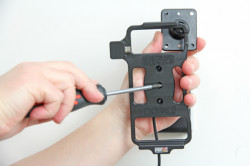 Support voiture  Brodit Sony Xperia M2  installation fixe - Avec rotule, connectique Molex. Chargeur 2A. Réf 513696