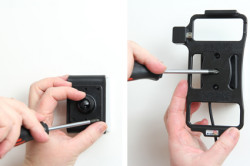 Support voiture  Brodit Sony Xperia M2  installation fixe - Avec rotule, connectique Molex. Chargeur 2A. Réf 513696