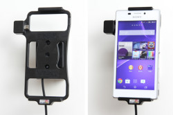Support voiture  Brodit Sony Xperia M2  installation fixe - Avec rotule, connectique Molex. Chargeur 2A. Réf 513696