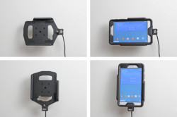 Support voiture  Brodit Samsung Galaxy Tab 4 7.0 SM-T230  installation fixe - Avec rotule, connectique Molex. Pour appareil avec  étui Otterbox Defender (non livré) étui. Réf 513703