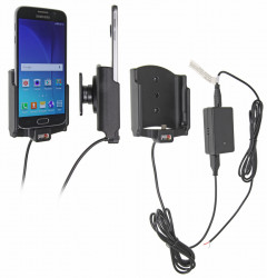 Support voiture  Brodit Samsung Galaxy S6  installation fixe - Avec rotule, connectique Molex. Chargeur 2A. Réf 513723
