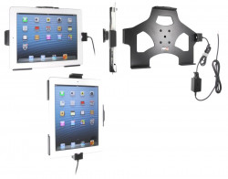 Support voiture  Brodit Apple iPad New 4th Gen  installation fixe - Avec rotule. Chargeur approuvé par Apple. Réf 527520