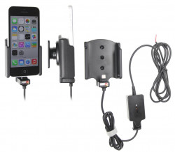 Support voiture Brodit Apple iPhone 5C installation fixe - Avec rotule. Chargeur approuvé par Apple. Réf 527562