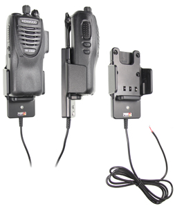 Support voiture  Brodit Kenwood NX-340  installation fixe - Conception mince avec chargeur intégré dans le support. Réf 532387