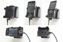 Support voiture  Brodit Nokia N96  installation fixe - Avec rotule, connectique Molex. Chargeur 2A. Réf 971256