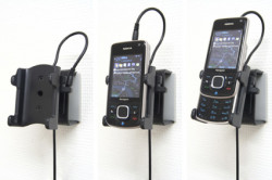 Support voiture  Brodit Nokia 6210 Navigator  installation fixe - Avec rotule, connectique Molex. Chargeur 2A. Réf 971259