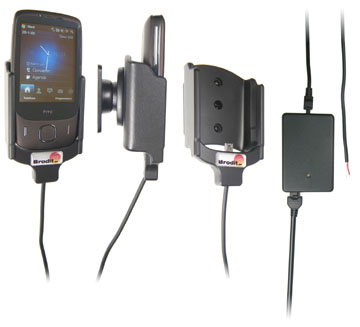 Support voiture  Brodit HTC Touch 3G  installation fixe - Avec rotule, connectique Molex. Chargeur 2A. Réf 971876