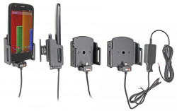 Chargeur 2A. Support réglable. Convient appareils avec et sans étui de dimensions: Larg: 62-77 mm, épaiss.: 12-16 mm. Réf 527620