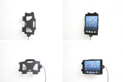 Support voiture  Brodit Apple iPad Mini  avec chargeur allume cigare - Avec rotule. Avec câble USB. Chargeur approuvé par Apple. Réf 521521